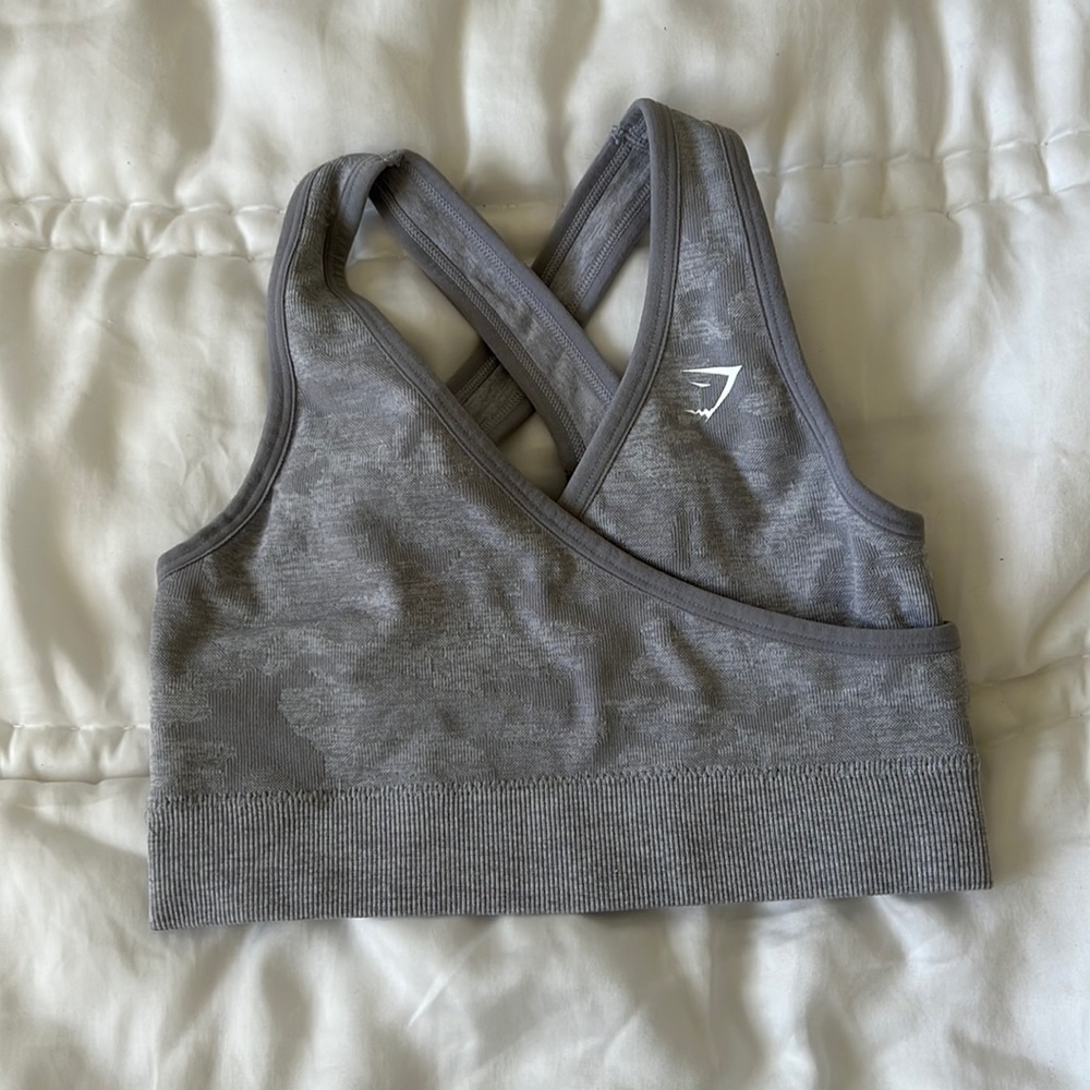 Gymshark Camo Bra Lilac
